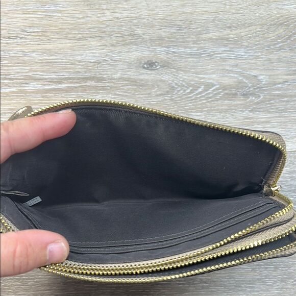 Coach pale gold Leather large Wristlet Clutch - Picture 8 of 13